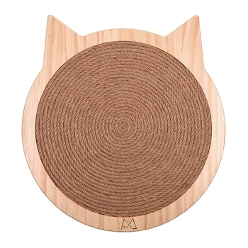 Cat Scratching Pad Suckers Sisal Scratch Pad With Wooded Cat Ear Shaped Frame Pet Indoor Exercise Interactive Toy
Cat Scratching Pad Suckers Sisal Scratch Pad With Wooded Cat Ear Shaped Frame Pet Indoor Exercise Interactive Toy