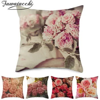 Fuwatacchi Pure Linen Flowers Cushion Cover Valentine's Love Gift Pillow Covers for Home Car Sofa Decorative Pillowcases 45x45cm 
Fuwatacchi Pure Linen Flowers Cushion Cover Valentine's Love Gift Pillow Covers for Home Car Sofa Decorative Pillowcases 45x45cm
