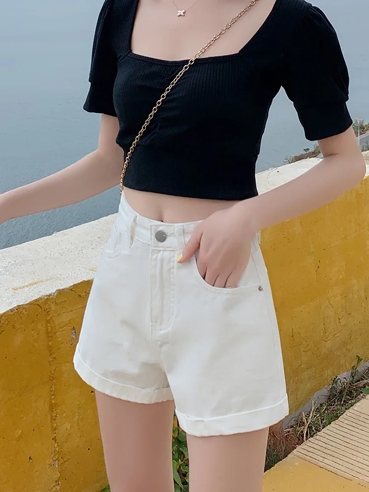 2020 Summer New Loose Denim Shorts Female Korean Version of The Curling Was Thin A Word Wide Leg Student Trend Ins Woman Shorts
2020 Summer New Loose Denim Shorts Female Korean Version of The Curling Was Thin A Word Wide Leg Student Trend Ins Woman Shorts