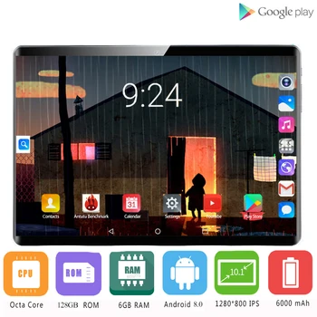 NEW Free shipping MTK6797 10.1" Tablets Android 8.0 10 Core 128GB ROM Dual Camera Dual SIM 1920X1200 GPS bluetooth Tablet phone
NEW Free shipping MTK6797 10.1" Tablets Android 8.0 10 Core 128GB ROM Dual Camera Dual SIM 1920X1200 GPS bluetooth Tablet phone