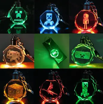 Light Up Minecrafts Figures Toys LED Torch Light 7 Color Streamer Luminous Crystal Key Chain Ring Backpack Pendant Car Kid Gifts
Light Up Minecrafts Figures Toys LED Torch Light 7 Color Streamer Luminous Crystal Key Chain Ring Backpack Pendant Car Kid Gifts