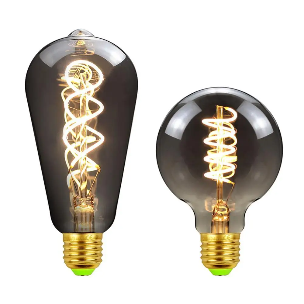 Retro Edison Bulb E27 220V 4W Gold Spiral Filament ST64 G80 LED Lamp LED Dimmable Vintage Energy Saving LED Lighting
Retro Edison Bulb E27 220V 4W Gold Spiral Filament ST64 G80 LED Lamp LED Dimmable Vintage Energy Saving LED Lighting