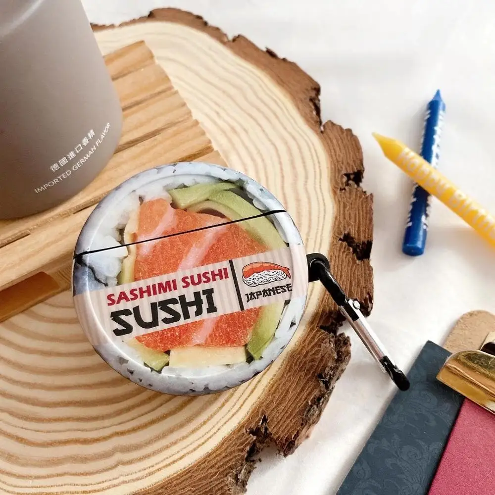 Suitable for Huawei Freebuds 3 charging case sashimi salmon sushi soft silicone case Bluetooth wireless headset case (with hook)
Suitable for Huawei Freebuds 3 charging case sashimi salmon sushi soft silicone case Bluetooth wireless headset case (with hook)