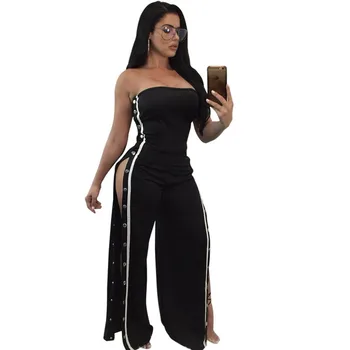Strapless Wide Leg Jumpsuit Women Off the Shoulder Clubwear Sexy Overalls Loose Side Button Long Pants Romper Womens Jumpsuit
Strapless Wide Leg Jumpsuit Women Off the Shoulder Clubwear Sexy Overalls Loose Side Button Long Pants Romper Womens Jumpsuit