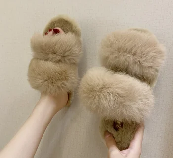 Hot Fur Slippers Women Fox Home Fluffy Sliders Comfort With Feathers Fur Summer Flats Sweet Ladies Home Shoes
Hot Fur Slippers Women Fox Home Fluffy Sliders Comfort With Feathers Fur Summer Flats Sweet Ladies Home Shoes