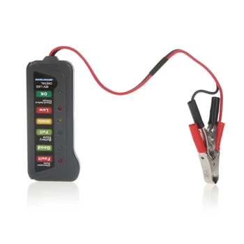 12V Digital Battery Alternator Tester with 6-LED Lights Display Indicates Condition Diagnostic Tool Two Clips
12V Digital Battery Alternator Tester with 6-LED Lights Display Indicates Condition Diagnostic Tool Two Clips