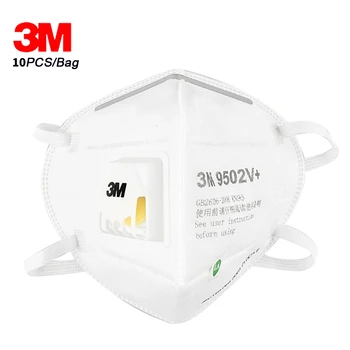 3M 9502V+ 10Pcs KN95 Particulate Respirator With Valve Protective Masks Safety Mask Anti- PM2.5 Smog Haze Dust Head-mounted Mask
3M 9502V+ 10Pcs KN95 Particulate Respirator With Valve Protective Masks Safety Mask Anti- PM2.5 Smog Haze Dust Head-mounted Mask