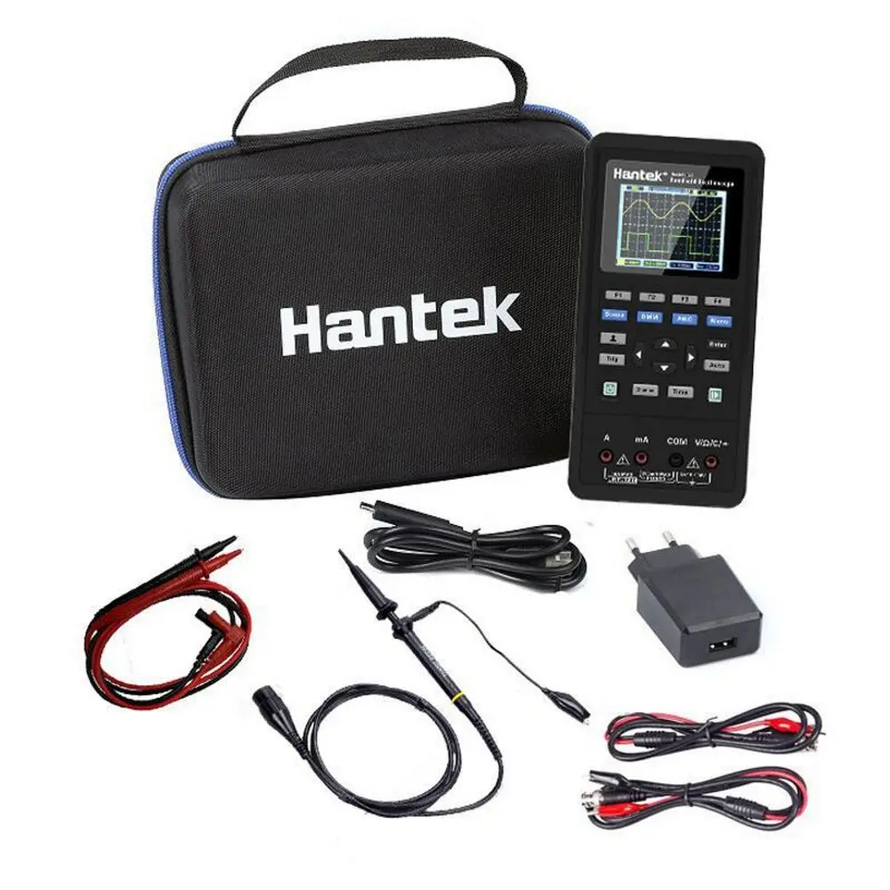 Hantek 2D72 2D42 Handheld Digital Oscilloscope Waveform Generator Multimeter USB 70MHz 2CH+DMM+AWG 2.8inch LCD 3in1 Test Meter
Hantek 2D72 2D42 Handheld Digital Oscilloscope Waveform Generator Multimeter USB 70MHz 2CH+DMM+AWG 2.8inch LCD 3in1 Test Meter