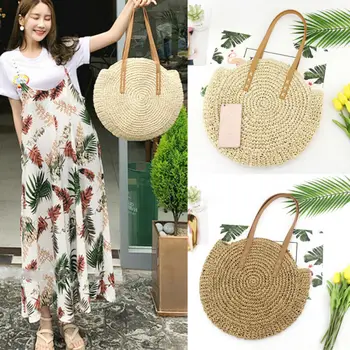 frauen - retro - tasche runde rattan handtaschen aus crossbody tasche tragen
frauen - retro - tasche runde rattan handtaschen aus crossbody tasche tragen