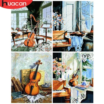 HUACAN Painting By Numbers Violin Music Drawing On Canvas HandPainted Picture Art Kits DIY Gift Home Decoration 
HUACAN Painting By Numbers Violin Music Drawing On Canvas HandPainted Picture Art Kits DIY Gift Home Decoration