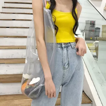 Female Convenient Protection Transparent Shoulder Portable Shopping Japanese Style Canvas New
Female Convenient Protection Transparent Shoulder Portable Shopping Japanese Style Canvas New