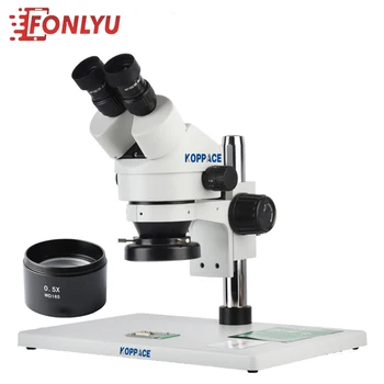 KOPPACE 3.5X-45X Large Platform Stereo Zoom Binocular Microscope WF10X Eyepieces 0.7X-4.5X Zoom Objective 0.5X/2X Auxiliary lens
KOPPACE 3.5X-45X Large Platform Stereo Zoom Binocular Microscope WF10X Eyepieces 0.7X-4.5X Zoom Objective 0.5X/2X Auxiliary lens