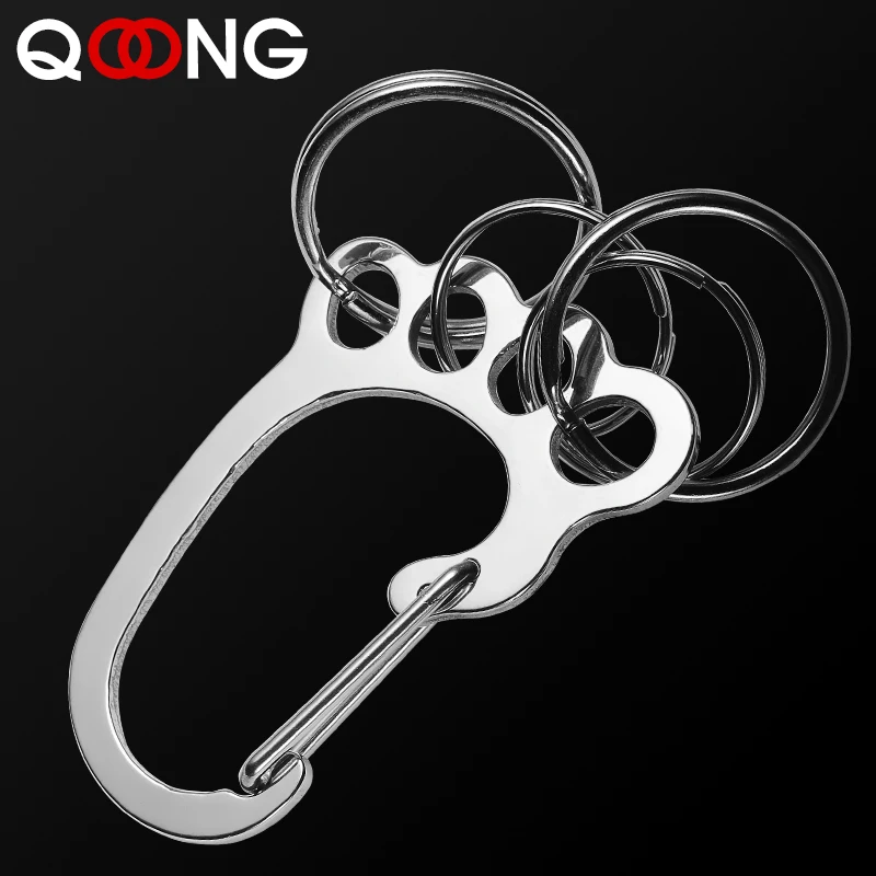QOONG 5 Pcs Big Feet Key Chain Silver Color Metal Car Key Ring Holder for Men Women Waist Hanged Keyholder with 4 Keyrings Y55
QOONG 5 Pcs Big Feet Key Chain Silver Color Metal Car Key Ring Holder for Men Women Waist Hanged Keyholder with 4 Keyrings Y55