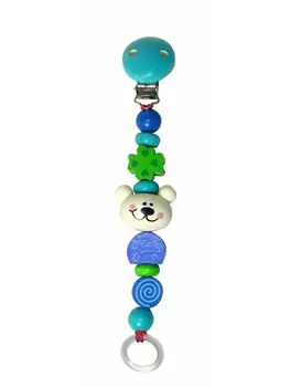 Hess 13703-child toy wooden Clip,, chain, pacifier, bear Tim pacifiers and teether 
Hess 13703-child toy wooden Clip,, chain, pacifier, bear Tim pacifiers and teether