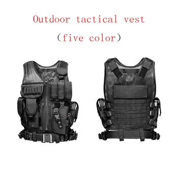 New tactical vest eating chicken vest MOLLE system camouflage multifunctional combat vest CS real combat equipment vest
New tactical vest eating chicken vest MOLLE system camouflage multifunctional combat vest CS real combat equipment vest