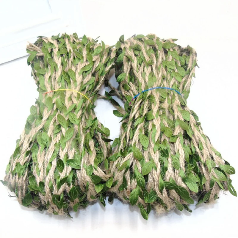 2M 5M Width 5MM Green Leaves Fake Plant Weaving Hemp Rope Jute Ivy Rattan DIY Garland Wedding Party Home Decor Gift Ornaments
2M 5M Width 5MM Green Leaves Fake Plant Weaving Hemp Rope Jute Ivy Rattan DIY Garland Wedding Party Home Decor Gift Ornaments