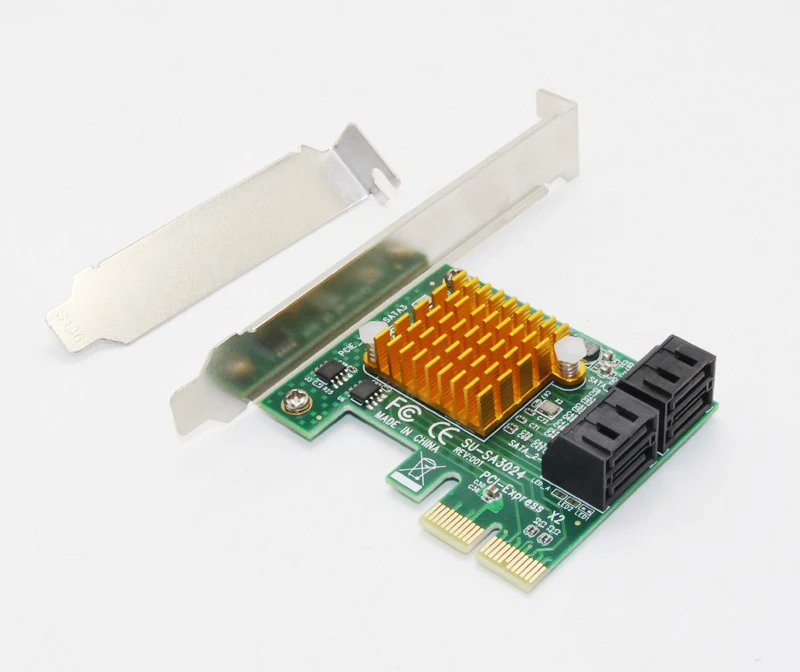 2X 4X 8X 16X PCI-E Cards PCI Express to SATA 3.0 4-Port SATA III 6Gbps Expansion Adapter Boards Add On Cards HDD SSD IPFS Mining
2X 4X 8X 16X PCI-E Cards PCI Express to SATA 3.0 4-Port SATA III 6Gbps Expansion Adapter Boards Add On Cards HDD SSD IPFS Mining