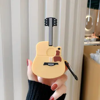 Guitar Pattern Protective Case Anti-slip Silicone Cover Protector with Carabiner for Airpods 1/2 Wireless Earphones
Guitar Pattern Protective Case Anti-slip Silicone Cover Protector with Carabiner for Airpods 1/2 Wireless Earphones
