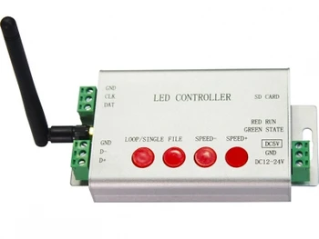 H806SB_Mobile WIFI Control WS2812B WS2801 Magic Light Strip Module Point Light Source Controller
H806SB_Mobile WIFI Control WS2812B WS2801 Magic Light Strip Module Point Light Source Controller