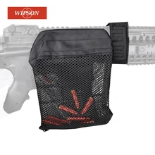 WIPSON טקטי אביזרי AR 15 תחמושת פליז פגז לוכד רוכסן סגירת מהיר לפרוק ניילון רשת שחור עבור ירי(China)