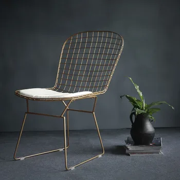 Nordic Wrought Iron Hollow Wire Chair Designer Studio Talk Chair Cafe Tea Shop Lounge Chair
Nordic Wrought Iron Hollow Wire Chair Designer Studio Talk Chair Cafe Tea Shop Lounge Chair
