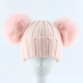 Two Genuine Fox Fur Pompom Children Hat Cap Fashion Real Fox Pom Pom Winter Hat For Kids Boy Girl Pompon Skullies Beanie
Two Genuine Fox Fur Pompom Children Hat Cap Fashion Real Fox Pom Pom Winter Hat For Kids Boy Girl Pompon Skullies Beanie