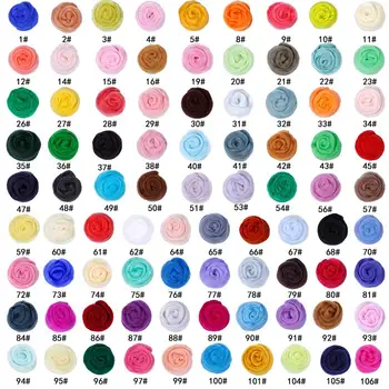 MIUSIE 50g Soft Mix Colors Merino Dyed Felting Wool Tops Roving Wool Fibre For Needle Felting DIY Doll Needlework Sewing tools
MIUSIE 50g Soft Mix Colors Merino Dyed Felting Wool Tops Roving Wool Fibre For Needle Felting DIY Doll Needlework Sewing tools