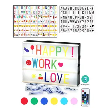 Color Color Changing Cinema Light Box with Letters - 210 Total Letters Numbers | 7 Colors Remote-controlled PREMIUM Cinematic
Color Color Changing Cinema Light Box with Letters - 210 Total Letters Numbers | 7 Colors Remote-controlled PREMIUM Cinematic