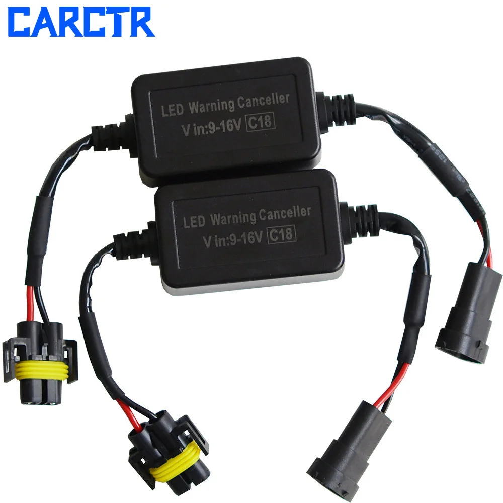 CARCTR 2 PCS Headlight LED Warning Canceller Decoder Automotive Fog Lights Eliminate Fault Decoder 12V H7/H8/H11/9005/9006/H1/H3
CARCTR 2 PCS Headlight LED Warning Canceller Decoder Automotive Fog Lights Eliminate Fault Decoder 12V H7/H8/H11/9005/9006/H1/H3
