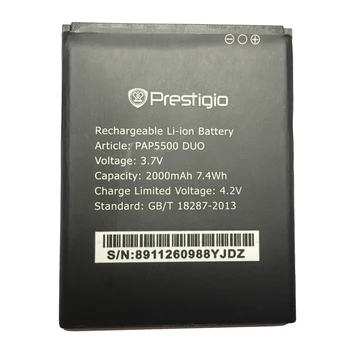 For Prestigio MultiPhone PAP5500 DUO PAP 5500 Replacement Battery 2000mAh with Track Code
For Prestigio MultiPhone PAP5500 DUO PAP 5500 Replacement Battery 2000mAh with Track Code