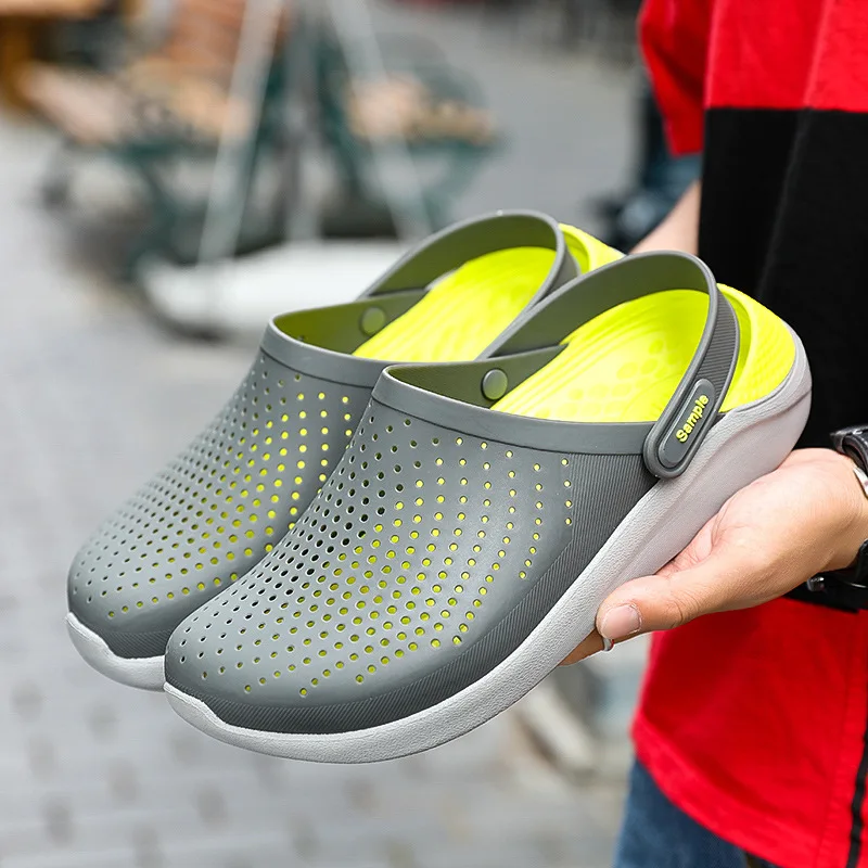 Sandals Men's Summer Trend Porous Shoes Anti-slip Soft-Sole Large Size MEN'S Sandals Fashion Outer Wear Closed-toe Sandals
Sandals Men's Summer Trend Porous Shoes Anti-slip Soft-Sole Large Size MEN'S Sandals Fashion Outer Wear Closed-toe Sandals