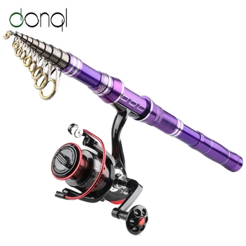DONQL Spinning Rod Reel Combo Carp Feeder Telescopic Fishing Rod 1.8-3.0m and 13 Ball Bearing Fishing Coil Travel Fishing Tackle
DONQL Spinning Rod Reel Combo Carp Feeder Telescopic Fishing Rod 1.8-3.0m and 13 Ball Bearing Fishing Coil Travel Fishing Tackle
