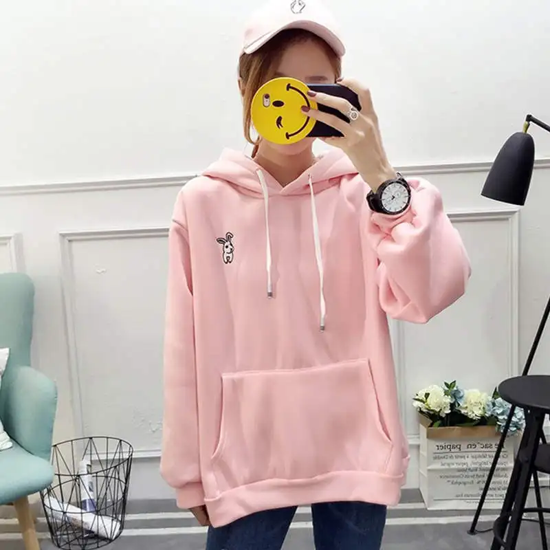 Spring Female Sweatshirt Hoode Cute Rabbit Ear Hoodies Loose Long Sleeve Pullover Oversized Outfit Hoodie Women
Spring Female Sweatshirt Hoode Cute Rabbit Ear Hoodies Loose Long Sleeve Pullover Oversized Outfit Hoodie Women