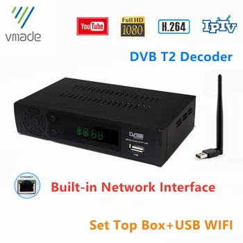 DVB T2 Decoder HD 1080p Support H.264 not support DVB T2 HEVC H.265 DVB T2 Digital Receiver YouTube MPEG-2/4 DVB-T2 Set Top Box
DVB T2 Decoder HD 1080p Support H.264 not support DVB T2 HEVC H.265 DVB T2 Digital Receiver YouTube MPEG-2/4 DVB-T2 Set Top Box