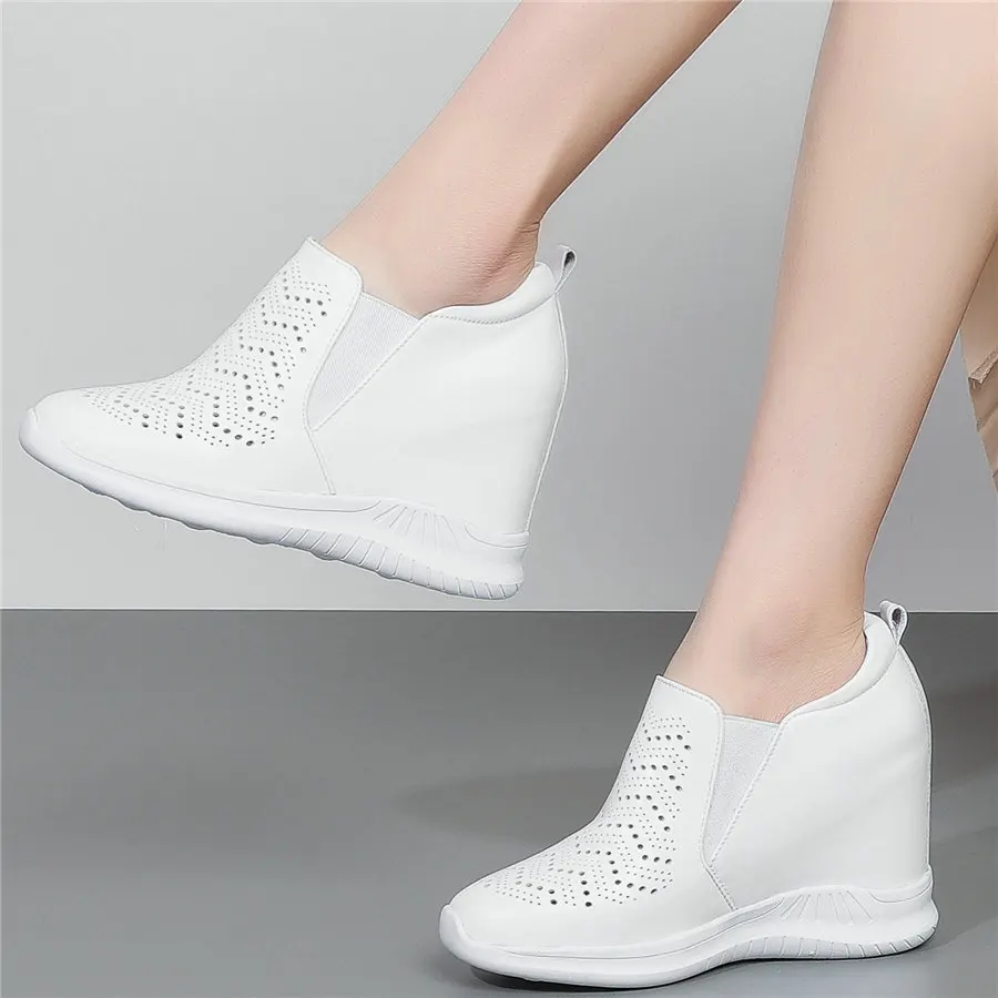 Summer Trainers Women Genuine Leather Wedges High Heel Vulcanized Shoes Female Low Top Round Toe Fashion Sneakers Casual Shoes
Summer Trainers Women Genuine Leather Wedges High Heel Vulcanized Shoes Female Low Top Round Toe Fashion Sneakers Casual Shoes
