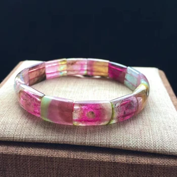 Certificate Natural Watermelon Tourmaline Clear Rectangle Beads Bracelet 10.5/4.5mm Women Men Stretch Crystal Bangle AAAAA
Certificate Natural Watermelon Tourmaline Clear Rectangle Beads Bracelet 10.5/4.5mm Women Men Stretch Crystal Bangle AAAAA