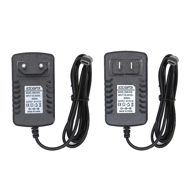 5V 3A 3000mA Power Supply Adapter USB Type-C Charger for Raspberry Pi 4 US / EU E65C
5V 3A 3000mA Power Supply Adapter USB Type-C Charger for Raspberry Pi 4 US / EU E65C