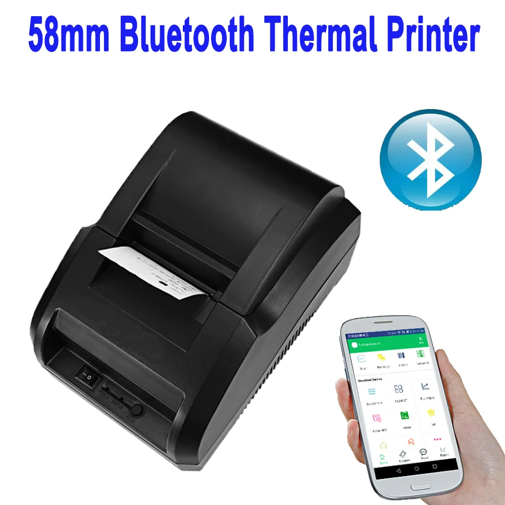 Bluetooth Thermal Receipt Printer for iOS Android system Smart phone and Computer and pos system support connect cash box
Bluetooth Thermal Receipt Printer for iOS Android system Smart phone and Computer and pos system support connect cash box