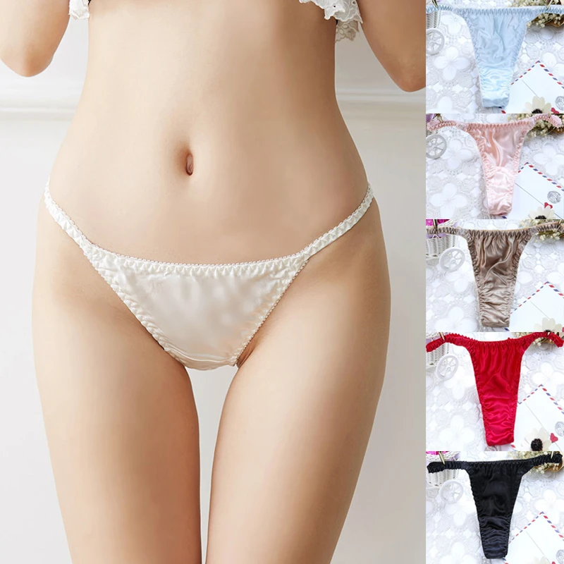 100% Real Silk Sexy Female Panties Soft Comfortable Underwear Solid Thongs Girls Briefs Elastic Underpants for Women
100% Real Silk Sexy Female Panties Soft Comfortable Underwear Solid Thongs Girls Briefs Elastic Underpants for Women