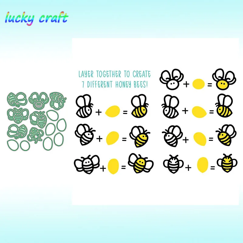 Bee combination Metal Cutting Dies for DIY Scrapbooking Embossing Paper Card Album Decoration Crafts Dies Cut 2019
Bee combination Metal Cutting Dies for DIY Scrapbooking Embossing Paper Card Album Decoration Crafts Dies Cut 2019