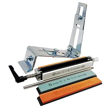 Behogar Stainless Steel Fixed Angle Knife Sharpener Sharpening Grinding Tool with 4PCS Grindstones for Home Restaurant Kitchen
Behogar Stainless Steel Fixed Angle Knife Sharpener Sharpening Grinding Tool with 4PCS Grindstones for Home Restaurant Kitchen