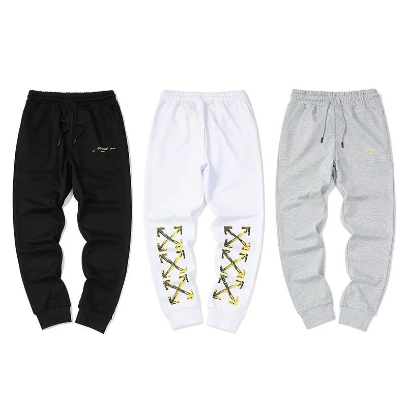 Hot stamping arrow Off-White OW Men Women Unisex lovers style autumn winter Fashion Cotton Casual loose Sports Pants Sweatpants
Hot stamping arrow Off-White OW Men Women Unisex lovers style autumn winter Fashion Cotton Casual loose Sports Pants Sweatpants