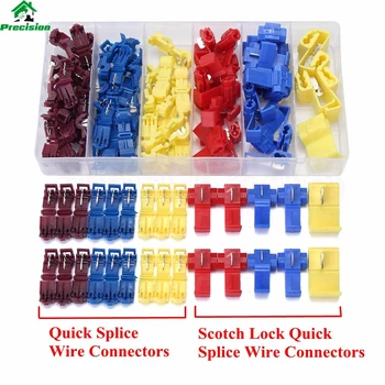 100PCS Mix Scotch Lock Wire Connectors Electrical Cable Quick Splice Terminals Crimp Connector Set 22-10AWG
100PCS Mix Scotch Lock Wire Connectors Electrical Cable Quick Splice Terminals Crimp Connector Set 22-10AWG