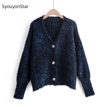 SyouyonStar Autumn Winter Fashion Women Sweaters Long Sleeve V-neck Single Breasted Cardigan 2019 Open Stitch Cardigans Coat
SyouyonStar Autumn Winter Fashion Women Sweaters Long Sleeve V-neck Single Breasted Cardigan 2019 Open Stitch Cardigans Coat