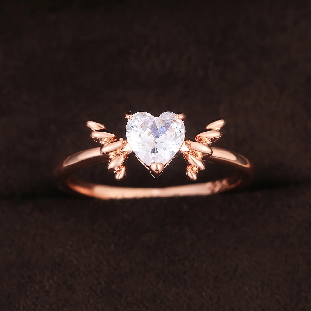 Waliicorners Love Jewelry Valentines Day Gift Female Versatile Fashion Accessories Delicate Heart Wings Rings for Women 6 H2f9ecd5513bc4acaa9371330fbd25916N