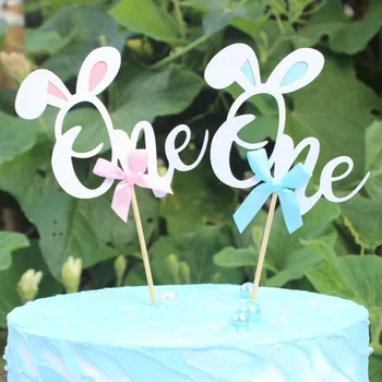 1 Pcs Pink Blue Rabbit Ear Papper Cake Topper First Birthday Party One Birthday Decorations Baby Girls Boys Cupcake Toppers
1 Pcs Pink Blue Rabbit Ear Papper Cake Topper First Birthday Party One Birthday Decorations Baby Girls Boys Cupcake Toppers