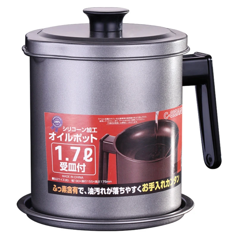 Oil Strainer Pot Grease Can 1.7L Stainless Steel Oil Storage Can Container with Fine Mesh for Storing Frying Oil Cooking Grease
Oil Strainer Pot Grease Can 1.7L Stainless Steel Oil Storage Can Container with Fine Mesh for Storing Frying Oil Cooking Grease