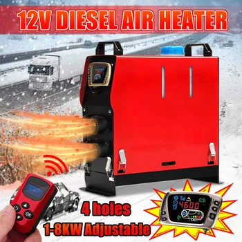 All in One Adjustable 1-8KW 12V Car Heater Air Diesels Heater Parking Heater+Remote Control LCD Monitor for RV, Trailer, Boats
All in One Adjustable 1-8KW 12V Car Heater Air Diesels Heater Parking Heater+Remote Control LCD Monitor for RV, Trailer, Boats