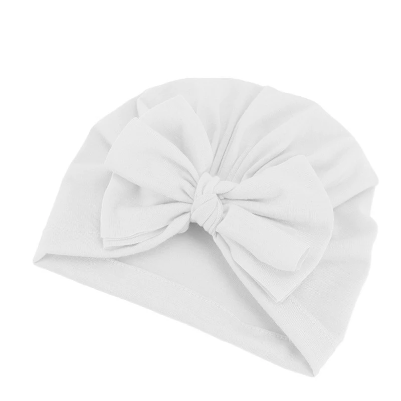 Description Picture 6 of item1PCS Cotton Turban Toddler Headband for Baby Kids Headwear Beanie Hat With Flower Elastic Soft Headwrap Hair Styling Tools