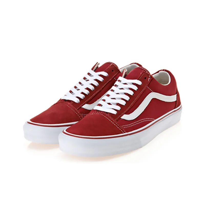 vans old skool low red